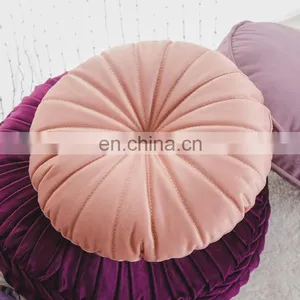 Wholesale Comfortable Fashion Micro Mink Circle Chair Cushions With Button for Living Room thumbnail-7