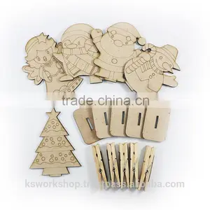 Wooden Christmas Paperclip Stand Pack of 5 thumbnail-1