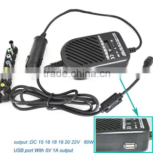 80w Multi ac dc Laptop Car Charger thumbnail-1