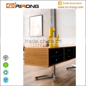 Individual Leather Customized Wood Grain Office Desk thumbnail-6