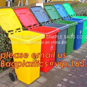 Trash Bin, Waste Bin/can, Garbage Can/bin With Swing Lid Dustbin For Room, EURO Style Outdoor Plastic Trash Bin/waste Bin thumbnail-1