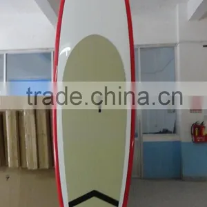 Deck White Bottom and Rail Red Surfboard Wholesale SUP Board thumbnail-1