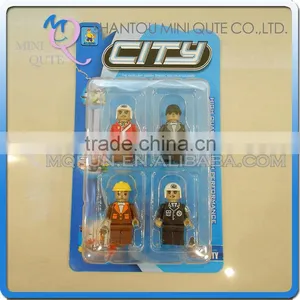 Mini Qute 4pcs/lot Intellect Boy Collection Models City Engineer Action Figure Plastic Building Block Educational Toy NO.25792A thumbnail-1