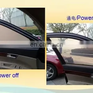 PDLC Magic Glass Film Adhesive Privacy Electronic Black PDLC Smart Film Switchable Window Glass Froasted Film thumbnail-3