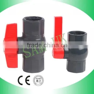 Gray Color PVC Double Union Ball Valve(socket & Threaded) thumbnail-4