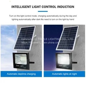 A HUAPAI Waterproof Ip65 Integrated Outdoor ABS Floodlight Lamp Stadium 60w 100w 200w Solar LED Flood Light thumbnail-3