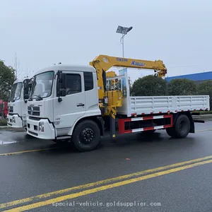 Dongfeng On-board Lifting and Transportation Vehicle Equipped With a 5-ton Crane thumbnail-4