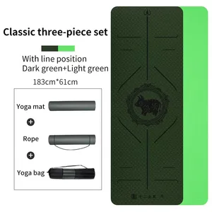 YiShengNuo Yoga Mats Good Quality Anti-slip Cork Tpe Yoga Mat With Logo thumbnail-5
