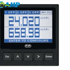 Industrial M9.03 Dual Flow Monitor | IP65 Front, Multi-Color Backlight, Compatible With Hall Effect & F6.60 Sensors thumbnail-1
