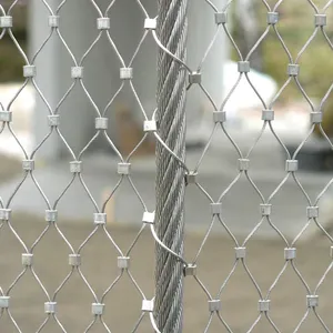 High Strength Knotted Stainless Steel Rope Mesh for Outdoor Zoo Aviary Mesh thumbnail-3