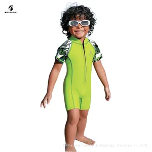 Junior Shorty Flexible Swimsuit Waterproof Wetsuit for Kids Comfortable Clothing for Water Park thumbnail-3
