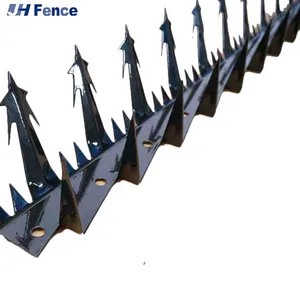 High Quality Anti-Climb Razor Spike Wall Spikes Three Specifications Barbed Wire for Security Purpose thumbnail-1