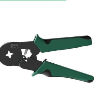 Self-Adjustable European Ferrule Crimping Plier, Square & Hexagon Ratchet Crimper for Cord End Terminal thumbnail-1