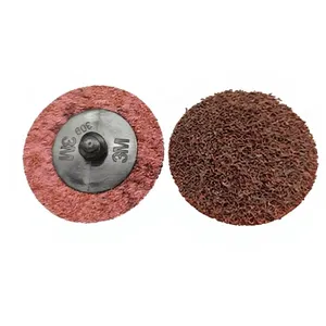 3M Nylon Sandy Disc 2 Inch Quick Change for Surface Disc MED Red 100PC Package 3M Original Imported Product thumbnail-2