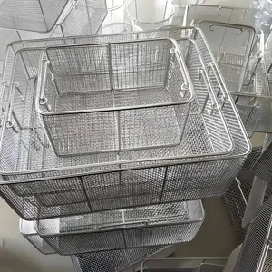 Stainless Steel Mesh Basket for Food Processing: 304 Grade, 2mm Wire, 10mm Mesh, Dishwasher Safe thumbnail-3