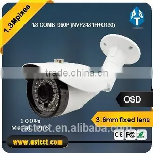 AHD MegPixel 1.3MP IR 3.6mm Fixed Lens Mini Bullet Waterproof CCTV Camera thumbnail-1