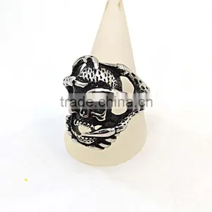 New Gift Rings Stainless Steel Jewelry Black Designs for Men Rins thumbnail-2