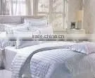 Hotel White Stripe or Plain Tencel Cotton Blend Fabric for Bedding Sheet Sets thumbnail-1