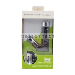 High Quality Car Usb Adaptor RFM28B Support TF Card Smallest Bluetooth Handsfree Car Kit---Sam thumbnail-1
