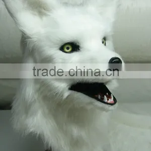 (White Wolf) Factory Wholesale Halloween Party Mask Animal Mask Quality Choice thumbnail-4