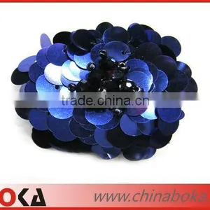 Fashion Beaded Sequins Flower Applique Patches for Dress thumbnail-1