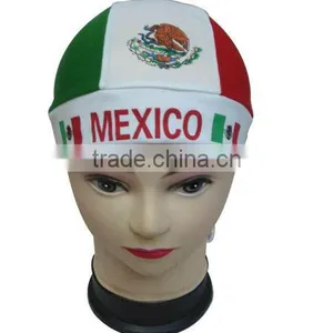 Sport Fans Mexico Flag Head Tie Scarf, Promotional Gife Cap,newest Hot Sell Country Flag Head Tie Scarf thumbnail-1