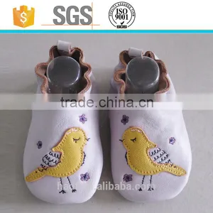 2016 Girl Kids Bird Design Sheep Leather Soft Touch Baby Shoes thumbnail-1