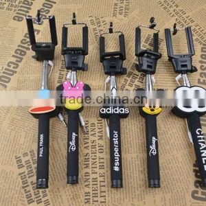 Newest Colorful Cute Silicon Cheap Monopod Selfie Stic thumbnail-6