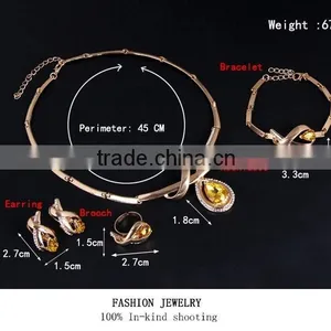 China Good Manufacturers,Gold Long Chain Jewelry Set Bridal Jewelry Sets thumbnail-4