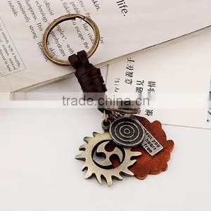 2015 Yiwu Factory Direct Sale Punk Shaped New Design Keychain With Metal Pendant thumbnail-4