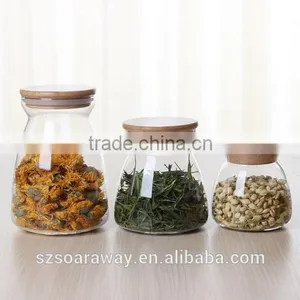 Clear Mini Small Wooden Stopper Glass Vial Jars Containers Bottle thumbnail-1