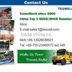 Teswell Hot Selling Gps 3g 4g Wifi AHD 720P Mobile Dvr for Bus Any Vehicle 4ch 4g Mdvr thumbnail-5