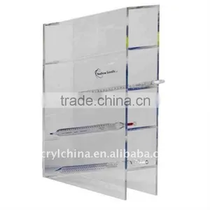 Clear Acrylic Four Shelf Angled Manual Pipet Rack Organizer thumbnail-1