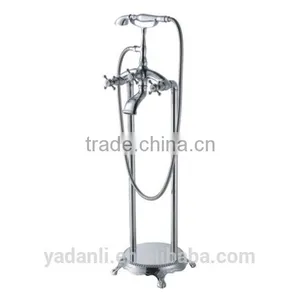 Hot Sale Traditional Style Double Hanlde Floor Standing Tub Faucet Y009A1 thumbnail-1