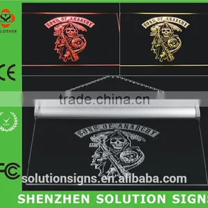 2015 Fashionable Hanging Led Acrylic Sign Board thumbnail-1
