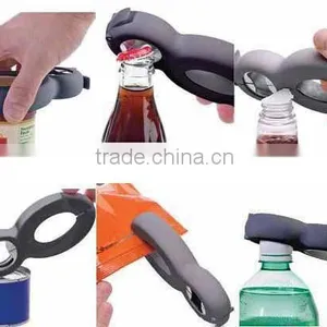 ABS,PVC,stainless Steel Material 6 in One Bottle Opener for Jar/can thumbnail-1