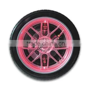 Led Tire Wall Clock,led Clock,wheel Clock thumbnail-1