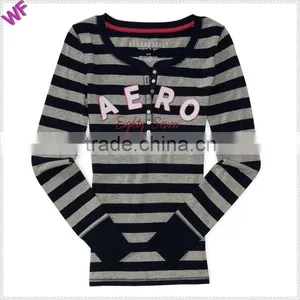 Striped Long Sleeve Clothing Factories in China Manufacturers China thumbnail-3