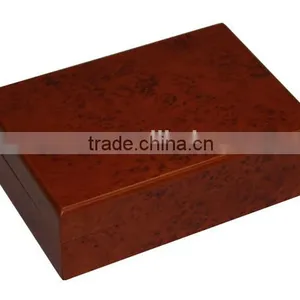 Burl Wood Travel Cigar Humidor thumbnail-4