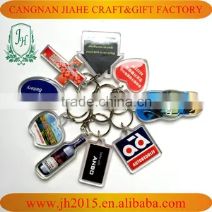 Square Shape 4cm Acrylic Key Chains Blank Keychain With Custom Logo Insert Clear Photo Frame Keychain thumbnail-4