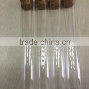 25mm Clear Glass Tube Glass Bottle With Wooden Cork thumbnail-1