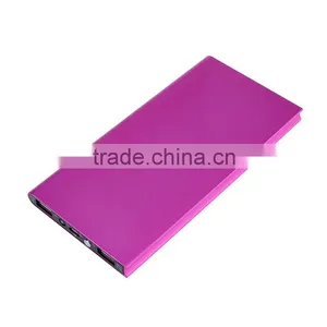 Manufacture Ultra Slim Li-polymer Battery Metal Power Bank 8000mAh thumbnail-6