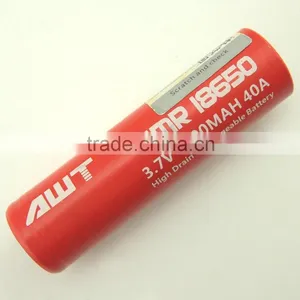 Bulk e Cigarette Purchase AWT 18650 3000mAh 40A Battery e Cigarette Mod Vaping thumbnail-3