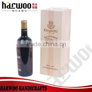 Wood Good Quality Handmade Unfinished Wooden Wine Box thumbnail-6