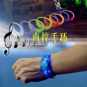 Fashion Led Sound Controlled Bracelet Silicone Sound Activated Led Bracelet thumbnail-1