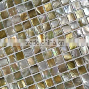 2016 Precious Natural Brown Lip Sea Mother of Pearl Mosaic Tile,bathroom Tile,backsplash Tile thumbnail-3