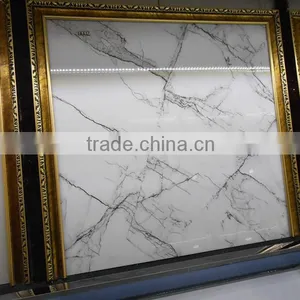 80x80cm Snow White Polished Glazed Tiles GC002 thumbnail-1