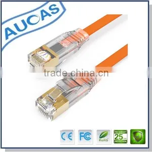 Computer Data Cebel Cat6a UTP Orange Flat Patch Cable thumbnail-3