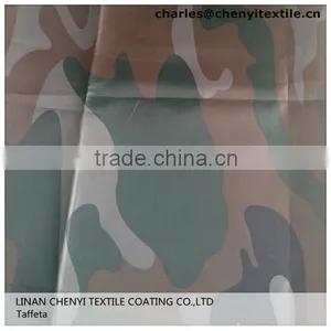 100% Polyester 190T pa Coated Waterproof Printed Tent Taffeta Fabric thumbnail-1