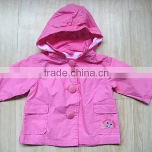 Girl Jacket 2015 Girls Fancy Jacket With Hood Sute Girls Clothes Pink Jacket thumbnail-1
